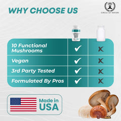 Circle of Nature Brain Booster vegan capsules support a plant-based daily routine.