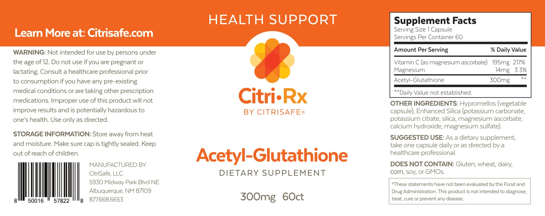 CitriRx capsules close-up showing easy-to-swallow, compact form for daily routine.