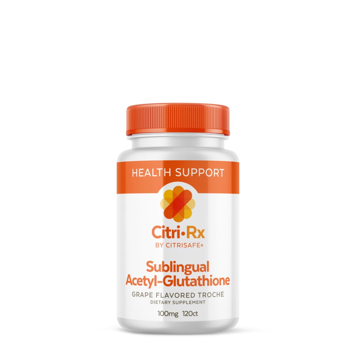 CitriSafe CitriRx grape lozenges bottle for a convenient daily supplement