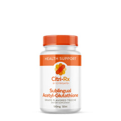 CitriSafe CitriRx grape lozenges bottle for a convenient daily supplement