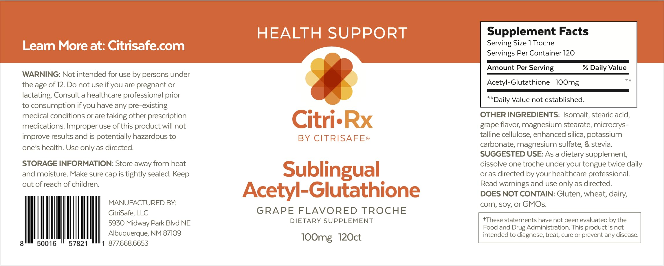 CitriRx grape lozenges close-up, smooth texture for under-tongue use