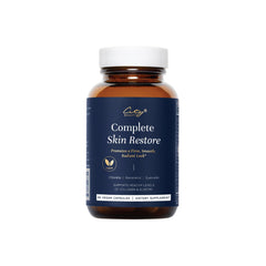 City Beauty Complete Skin Restore bottle front shows premium anti-aging formula for smoother-looking skin.