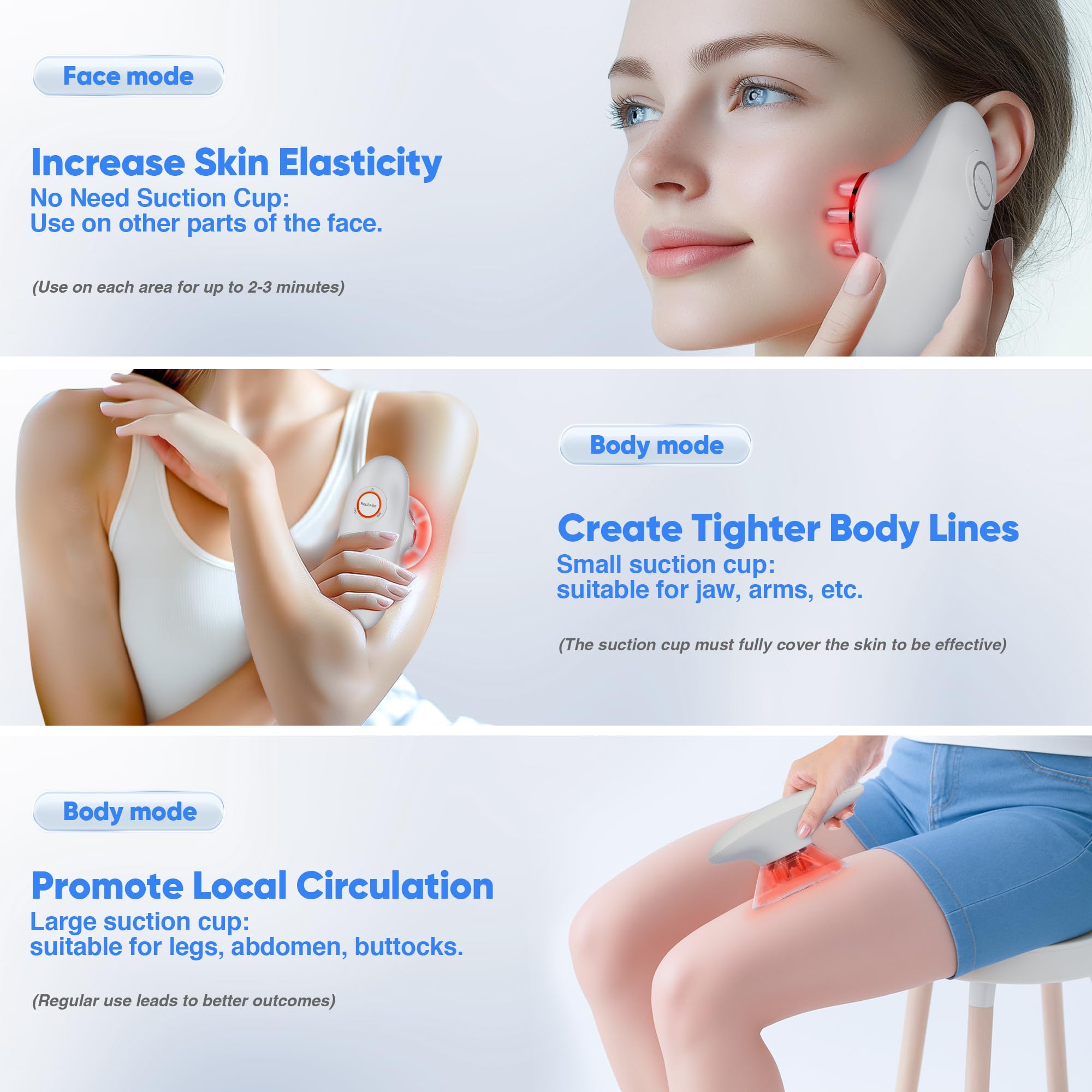 Ciyada 3-in-1 body sculpting machine in use on arm demonstrating targeted massage.
