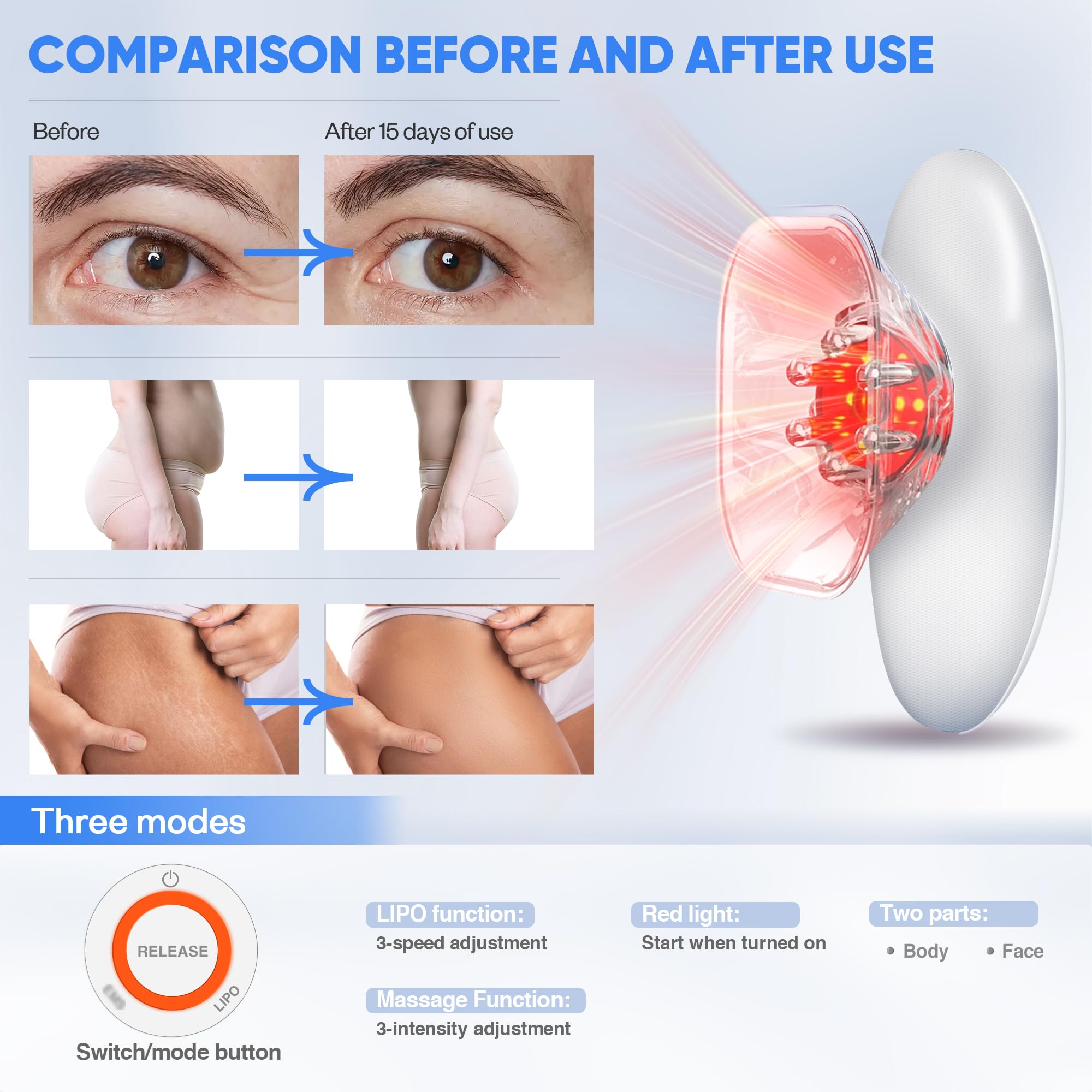 Ciyada massager on arm illustrating muscle comfort and contouring potential.