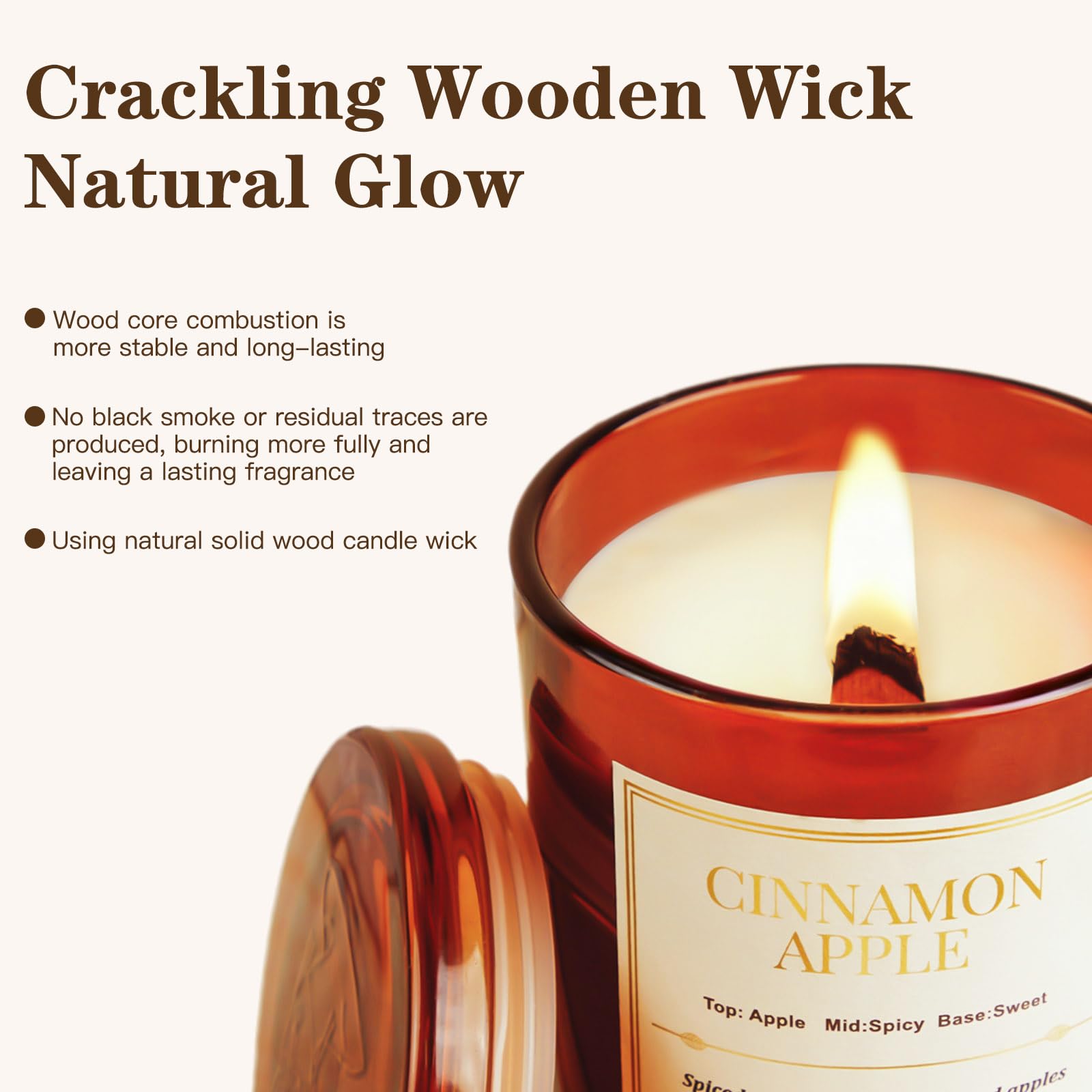 CJVIUS Candle on warm home decor scene for cozy evenings