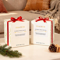 Cedarwood candle crackling wick creates woodsy evenings
