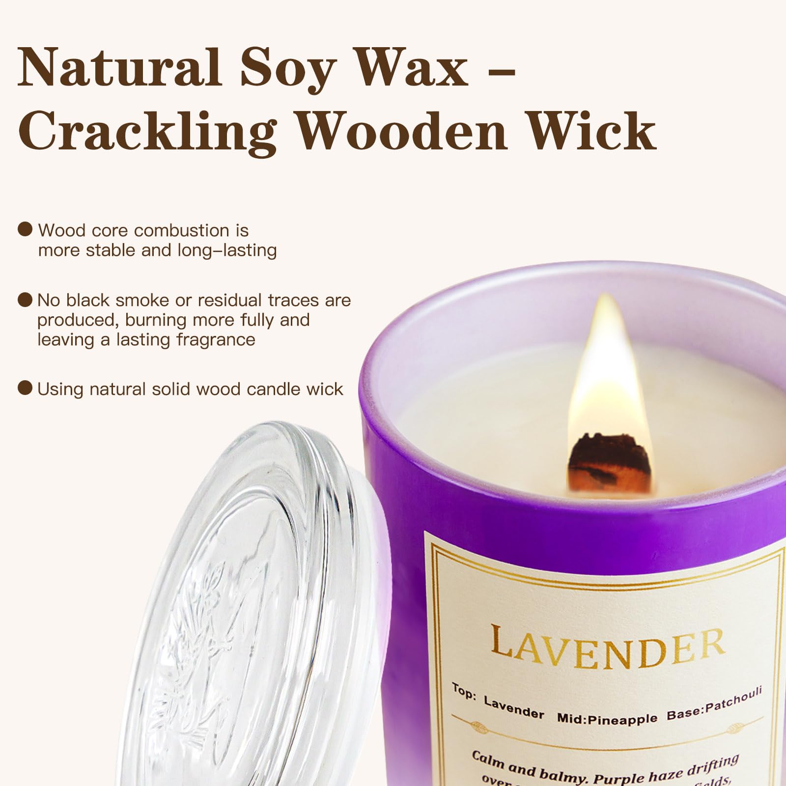 CJVIUS 2-pack set adds soothing scent and cozy crackle to any room.