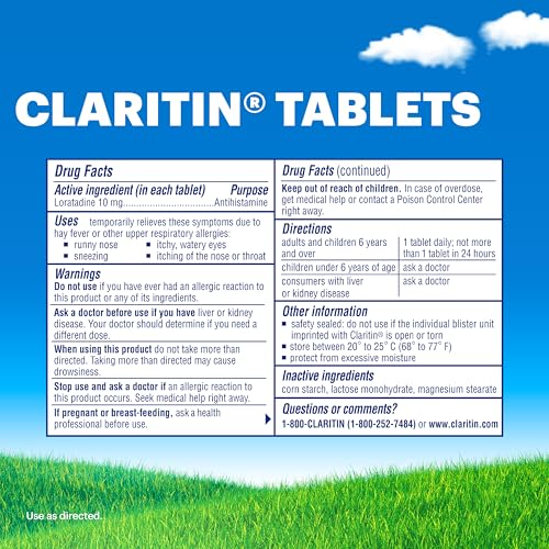 Claritin brand logo signaling trusted, doctor-recommended non-drowsy relief