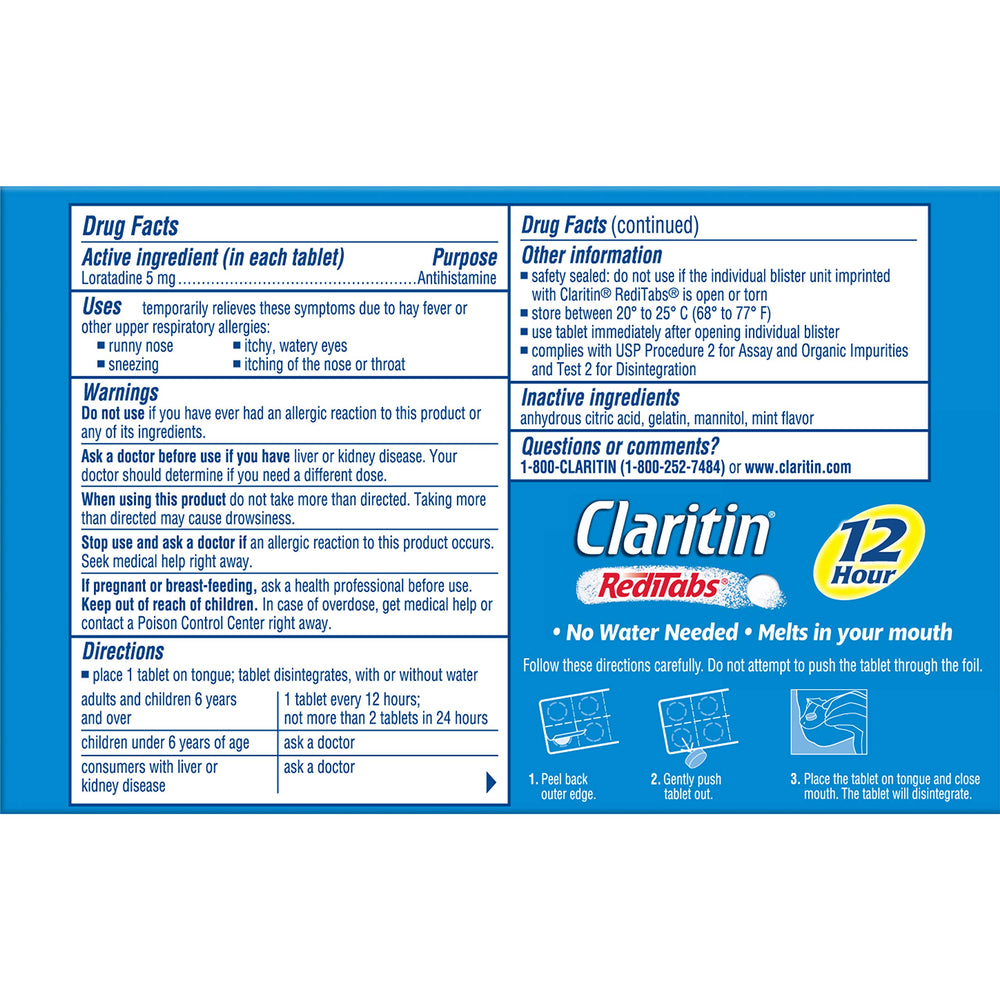 Two-box pack shot showing Claritin 30-count bottles for easy use.