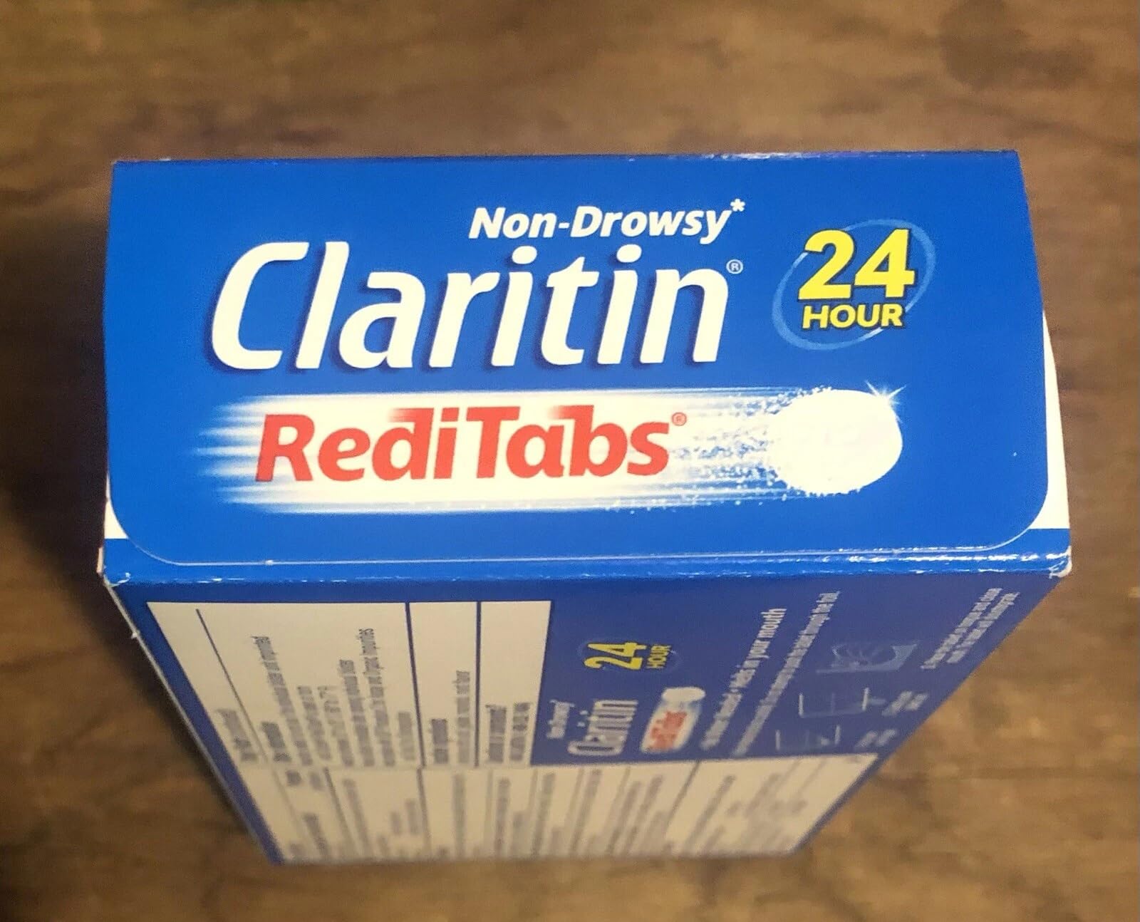 Claritin RediTabs 60-count bottle provides a full day of allergy support.