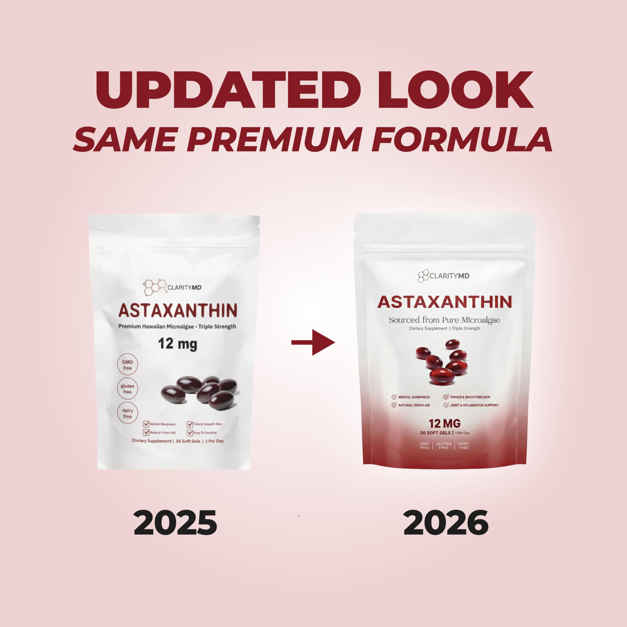 ClarityMD eye and joint support concept with softgels.