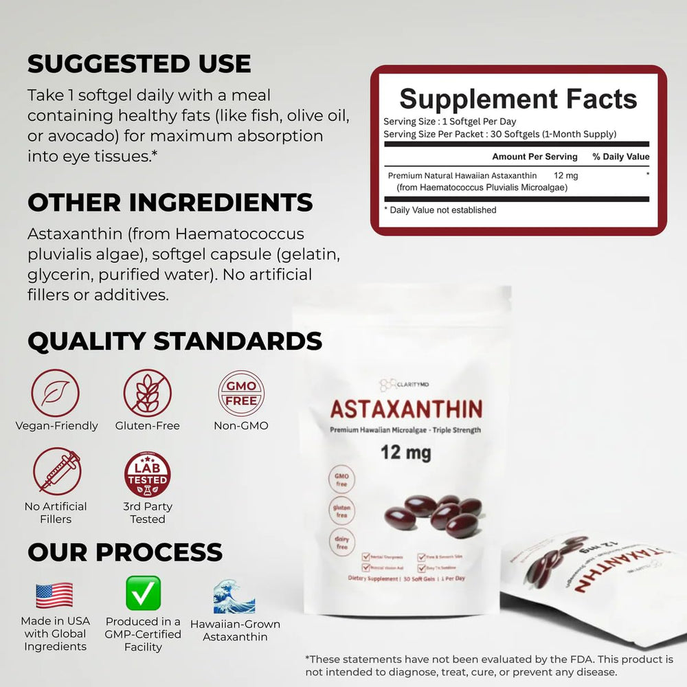 ClarityMD USA-made non-GMO label on packaging.