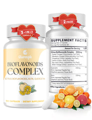 Clarusph Citrus Bioflavonoids bottle on clean background highlighting circulation support.