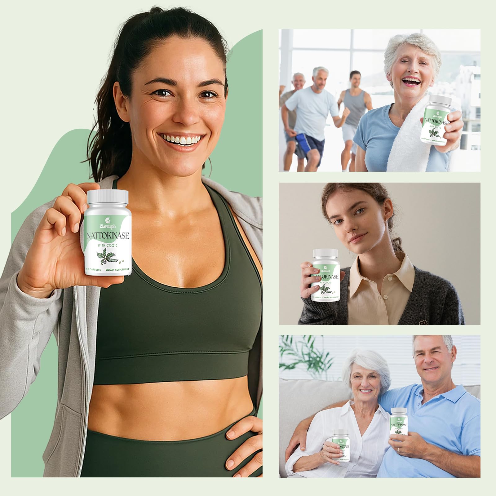 Clarusph gluten-free badge on product packaging
