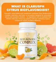 Clarusph six citrus peels sourcing illustrates natural potency for daily wellness.