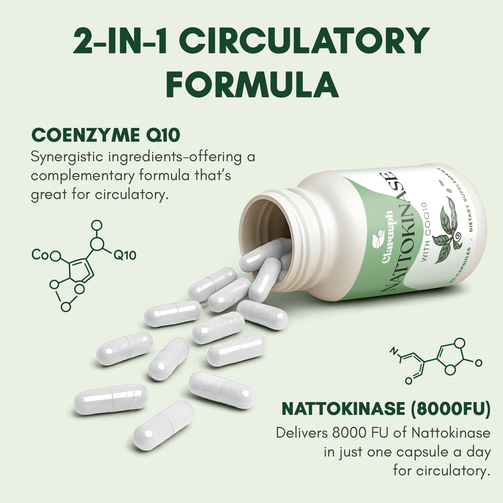 Clarusph Vitamin K2-free label on packaging