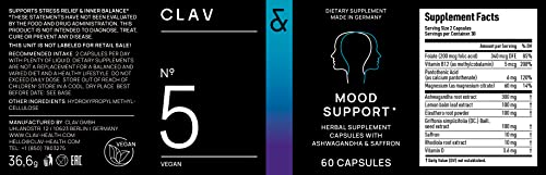 Capsules arranged for easy daily intake with a focus on stress relief.