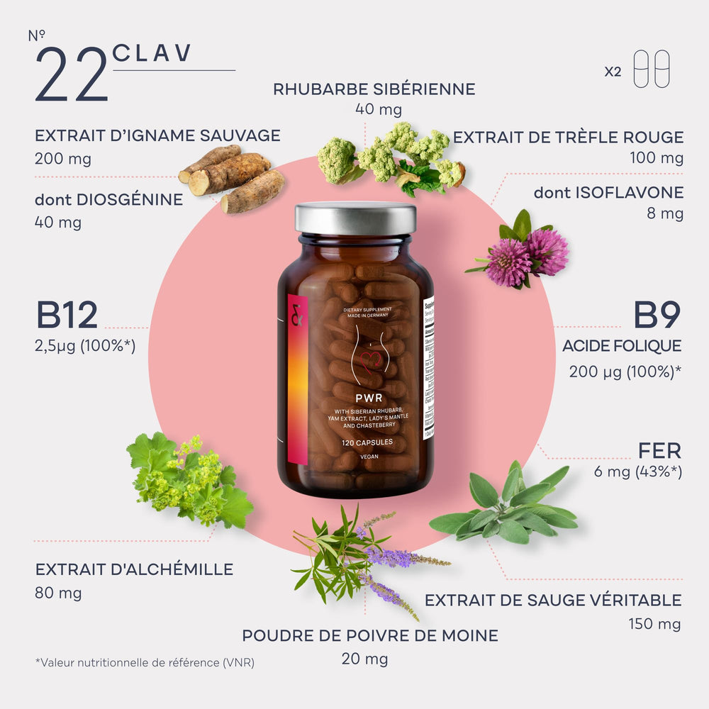 CLAV vegan symbol on packaging confirms plant-based formula