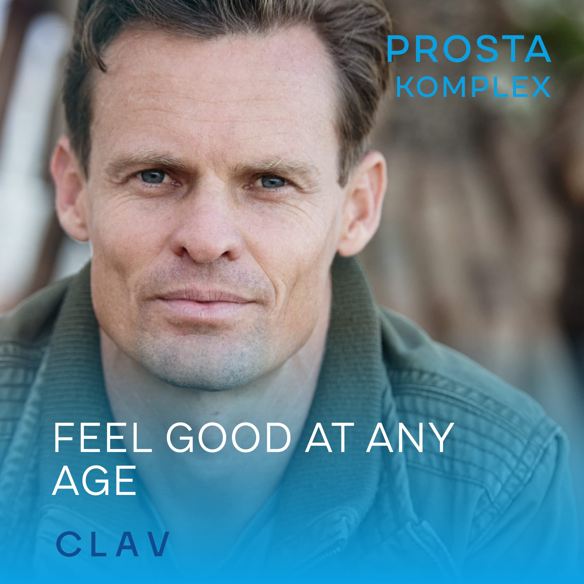 Close-up of CLAV Prostate Health capsules for quick, swallow-friendly intake.