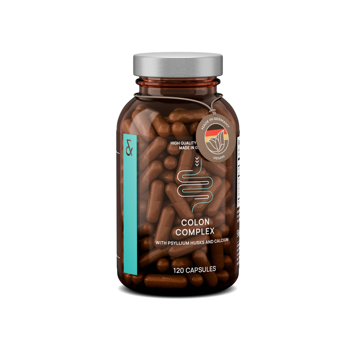 CLAV psyllium husk capsules for daily soluble fiber support.