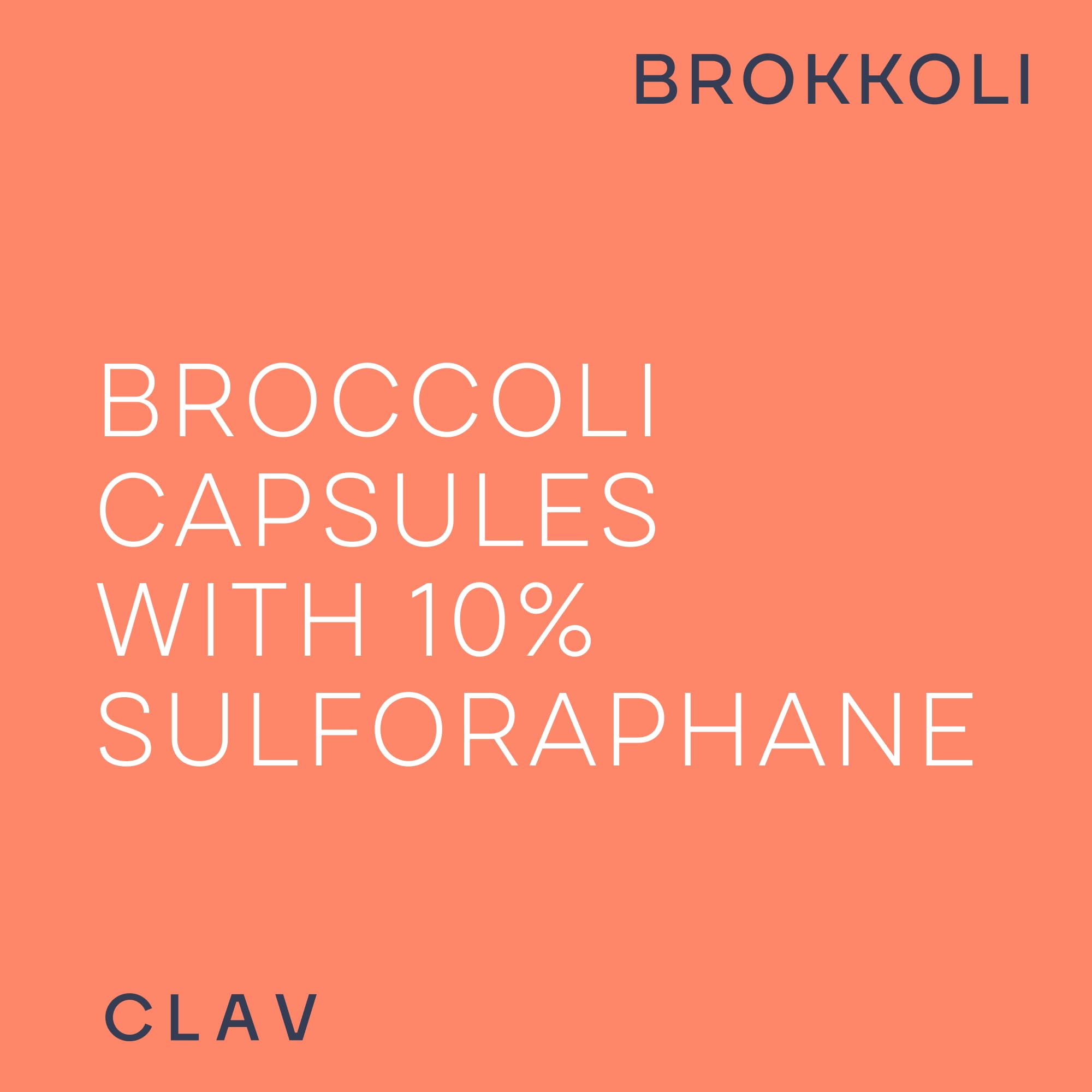 CLAV vegan gluten-free capsules for clean daily intake.