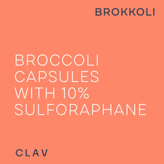 CLAV vegan gluten-free capsules for clean daily intake.