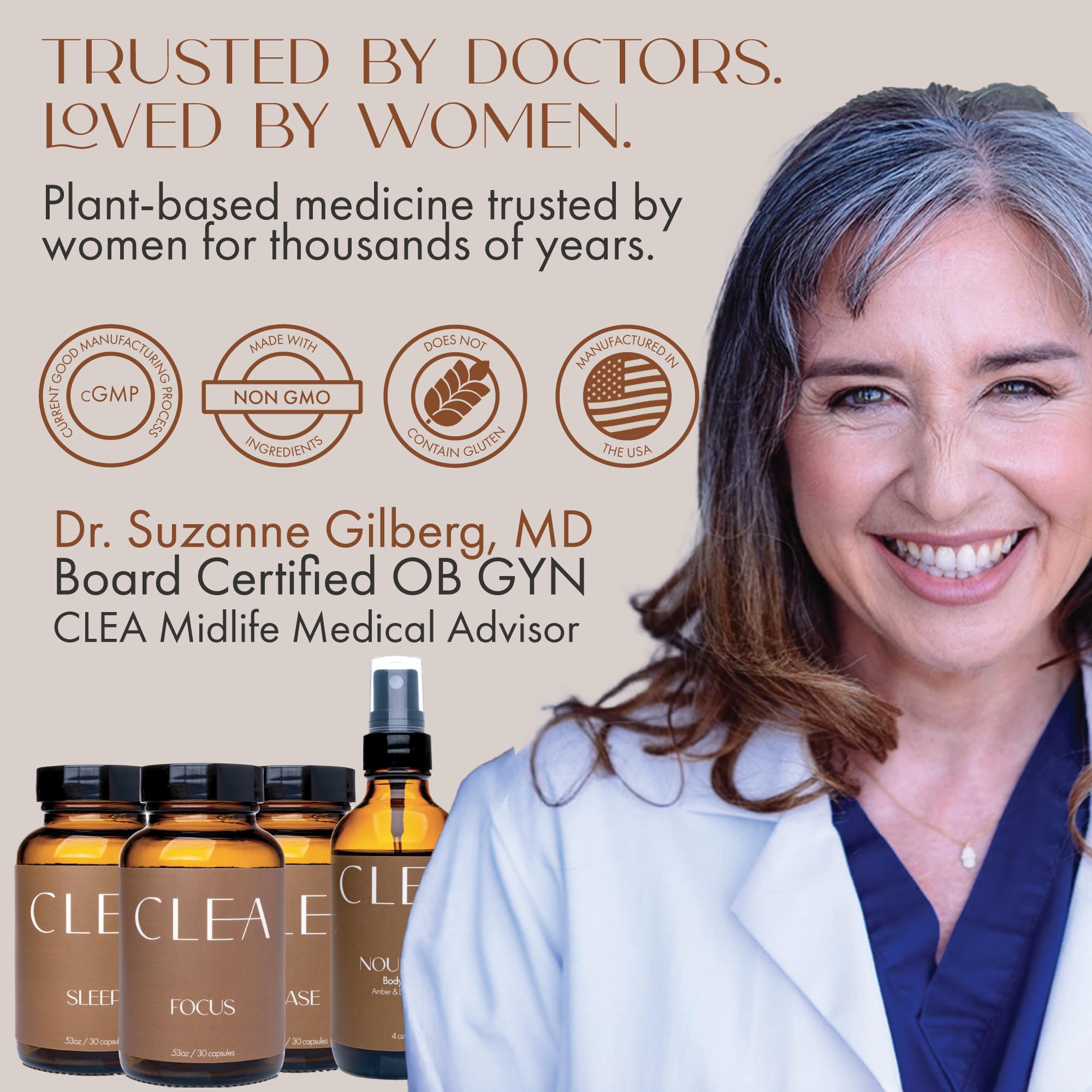 CLEA Midlife Ease capsules closeup showing soft texture and hemp oil.