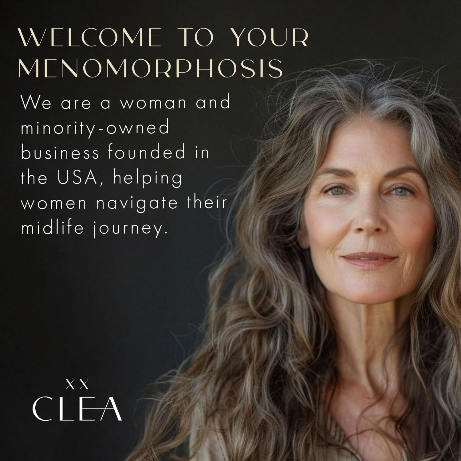 CLEA Midlife Ease label closeup showing 50 mg per capsule.