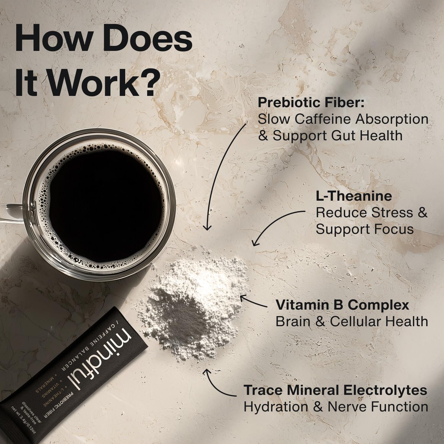 Clean Break Mindful coffee cup scene highlighting balanced caffeine experience.