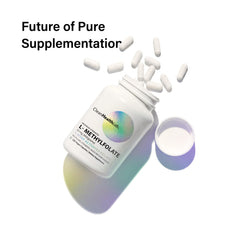 Clean Health Lab capsules close-up emphasizing vegan, allergen-friendly formulation