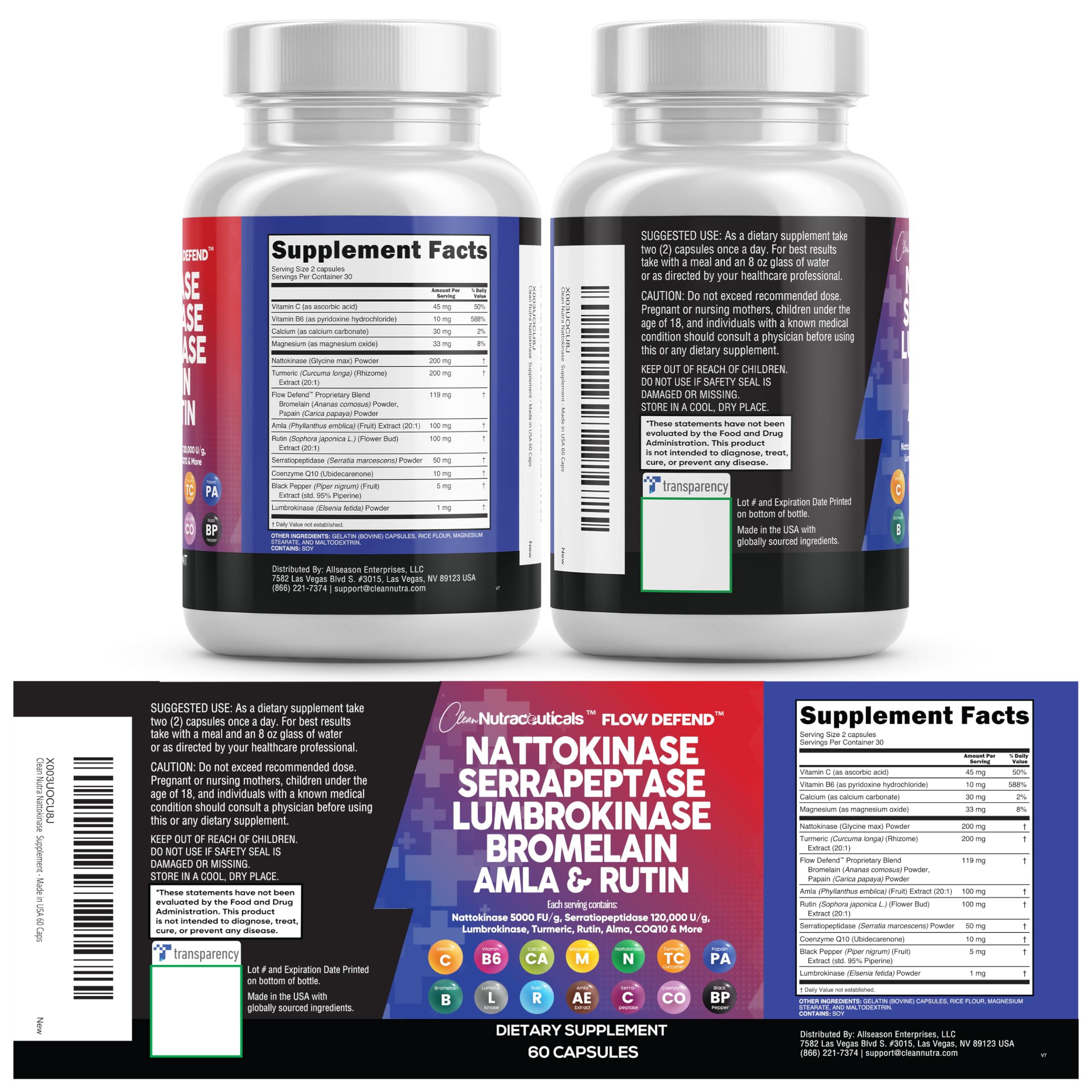 Clean Nutraceuticals complete enzyme formula box signals all-in-one wellness blend