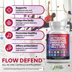 Clean Nutraceuticals CoQ10 and bromelain image suggests antioxidant and digestion support
