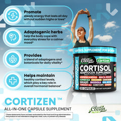 Clean Nutra Cortisol sea moss powder centerpiece for mineral nourishment