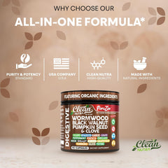 Clean Nutra Diatomaceous earth powder reveals natural detox-like texture for routines.