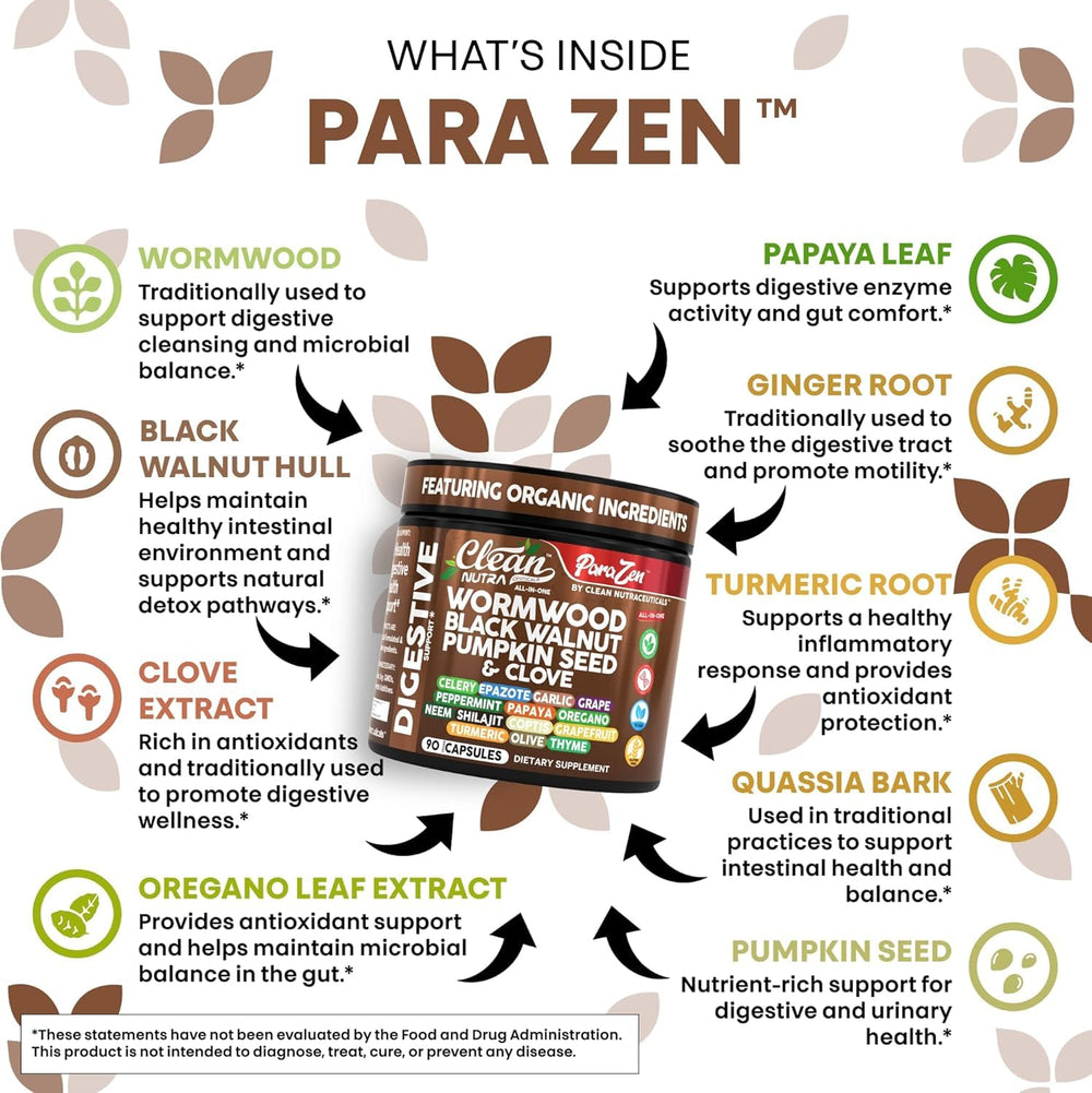 Clean Nutra Garlic extract cap highlights odor-controlled convenience for daily gut support.