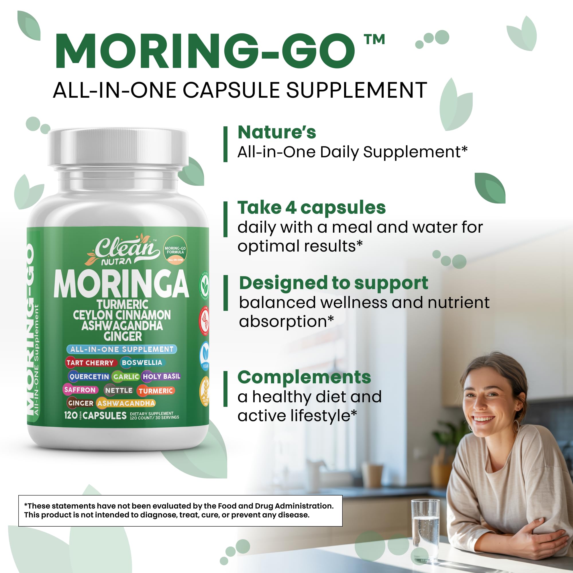 Clean Nutra Moring-Go capsules collection shows consistent dosage