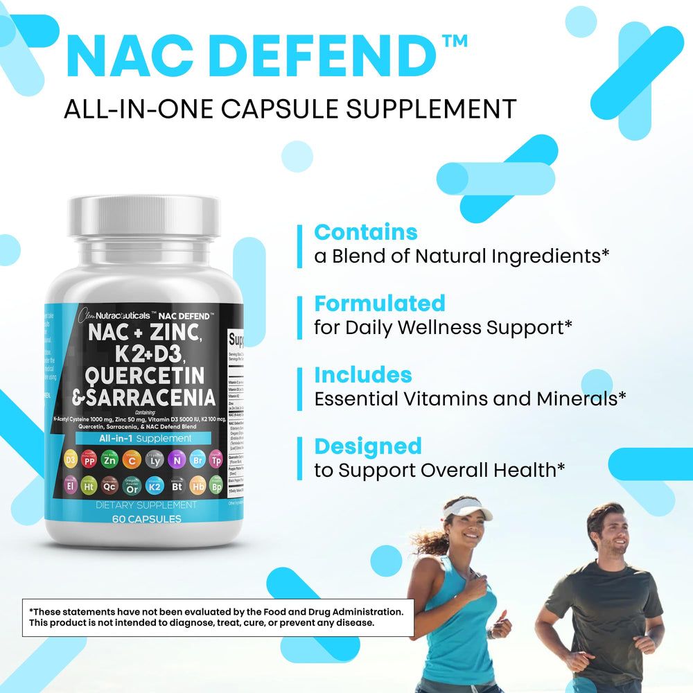 Clean Nutraceuticals NAC Defend bottle in hand indicates portable daily routine
