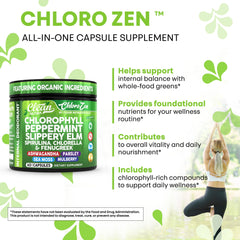 Clean Nutra Parsley Mulberry Chlorophyll close-up underscores antioxidant greens.