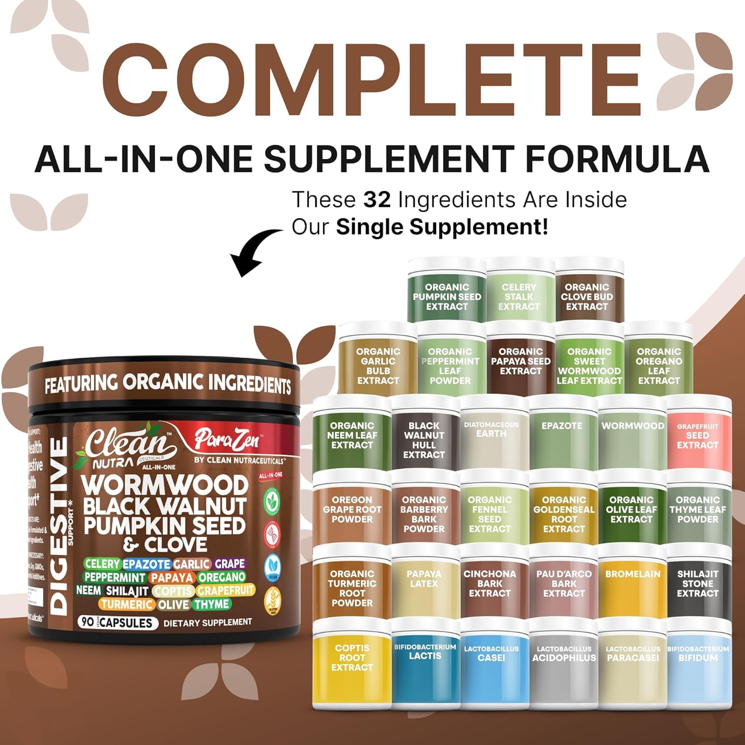 Clean Nutra Pumpkin seed oil capsules emphasize nourishing seeds for fullness and regularity.
