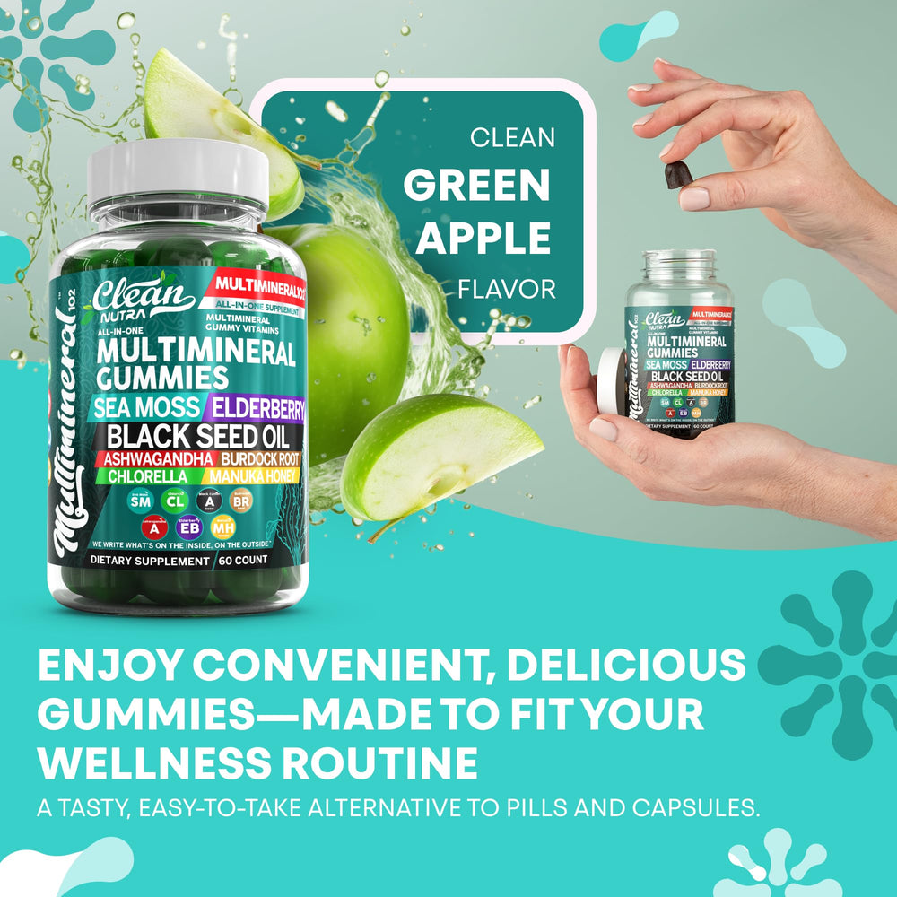 Clean Nutra Sea Moss Gummies kid-friendly-assembly – great for adults and kids.