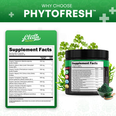 Clean Nutra Spirulina greens capsules pack emphasizes energy and focus