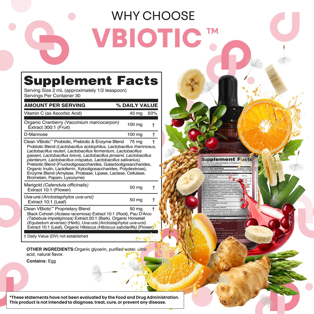 Uva Ursi tincture bottle in Clean Nutra VBiotic display