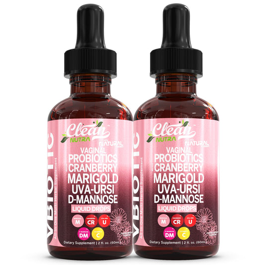 Clean Nutra VBiotic vaginal probiotic bottle front for daily feminine health support