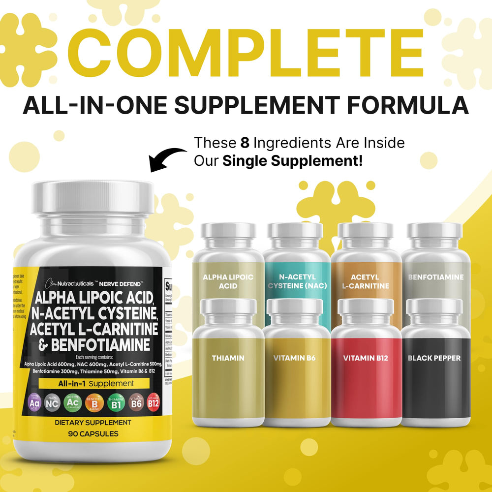 Clean Nutraceuticals Acetyl L-Carnitine 500mg capsules—supports energy metabolism.