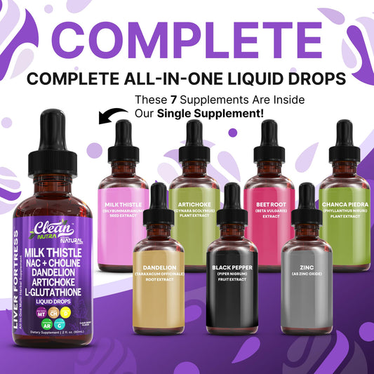 Clean Nutraceuticals artichoke and dandelion bottle label for digestive balance