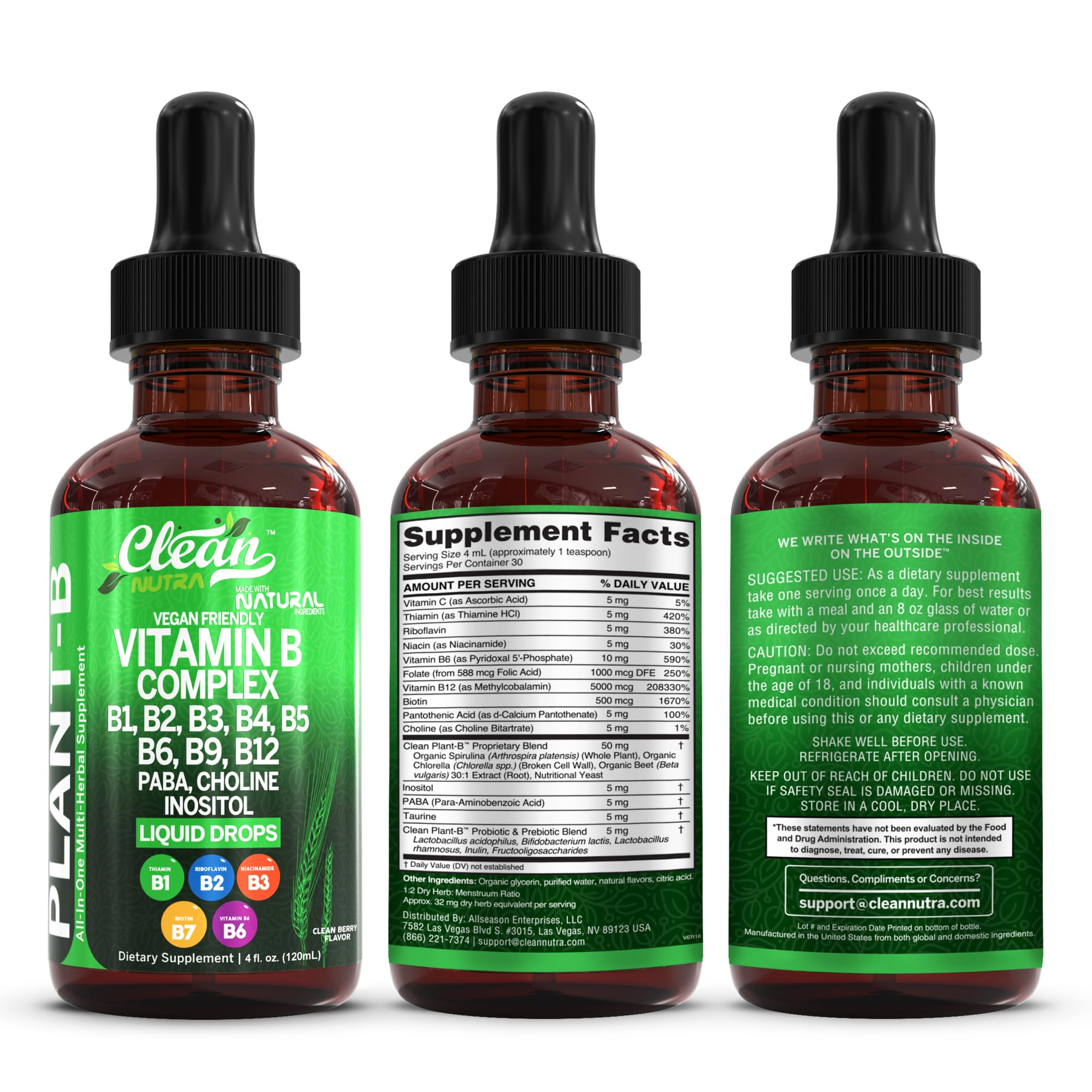 Clean Nutraceuticals Hair skin nails focus with B7 benefit