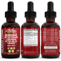 Clean Nutraceuticals Berberine Gymnema Drops bottle supports mindful snacking habits.