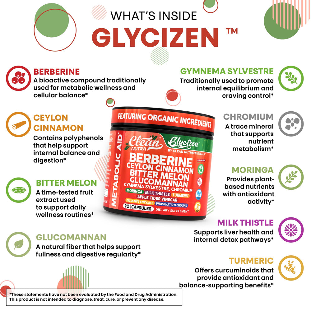 Clean Nutraceuticals bitter melon capsules bottle suggesting mindful portion control
