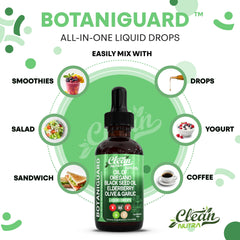 Clean Nutraceuticals Botaniguard Oil Blend Bottle – broad herbal synergy in one formula