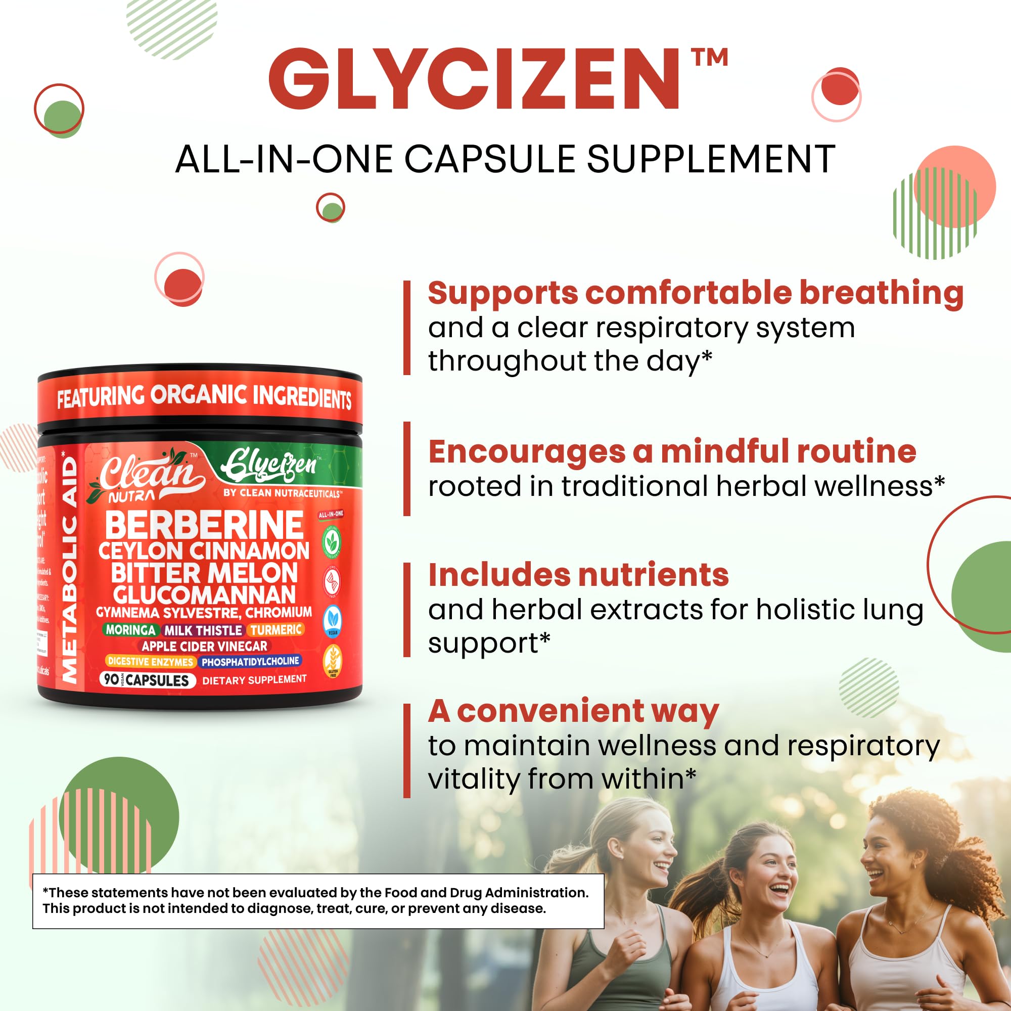 Clean Nutraceuticals chromium picolinate capsules bottle for metabolic support